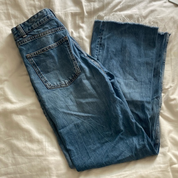 Zara Denim - zara wide leg jeans